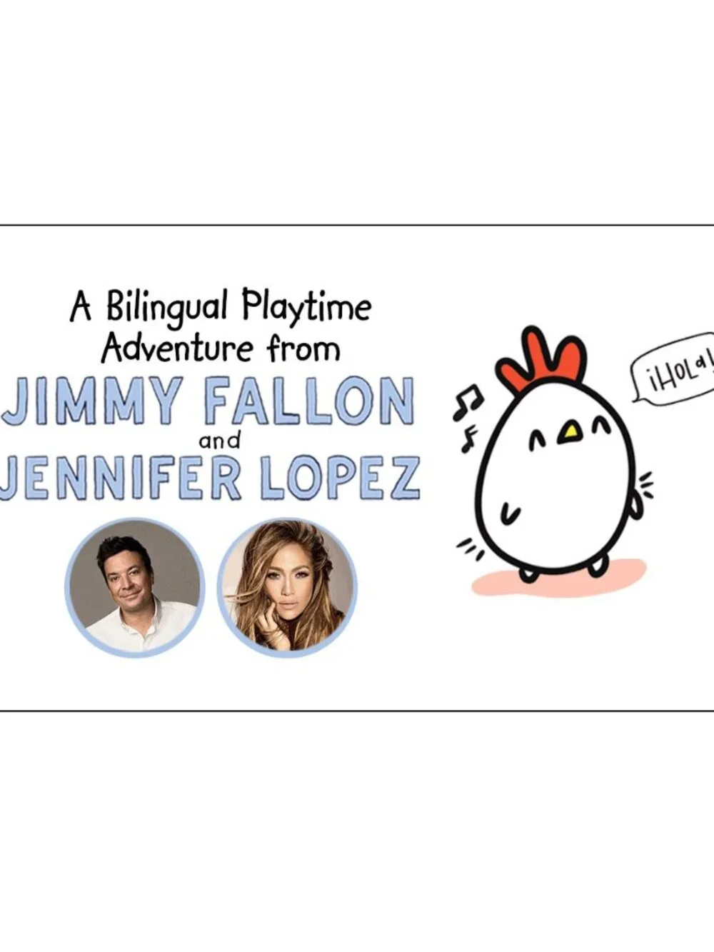 Jimmy Fallon Kids Books Lot 3 DADA MAMA +Con Pollo Jennifer Lopez Bilingual HC